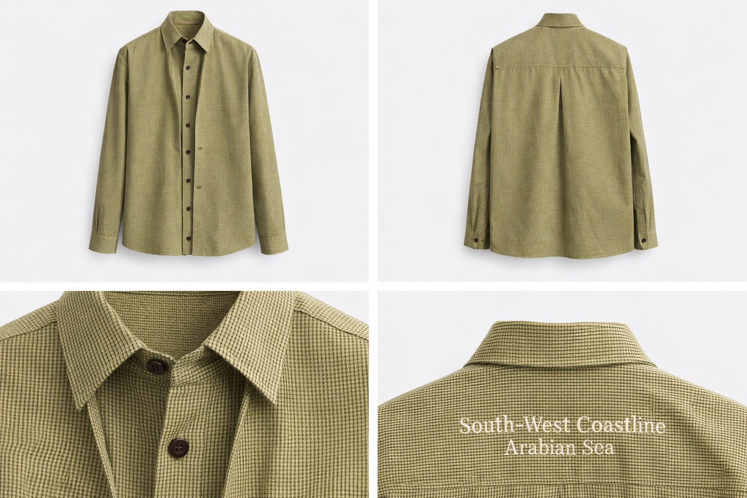 DOUBLE PANEL SHIRT-OLIVE CHECK