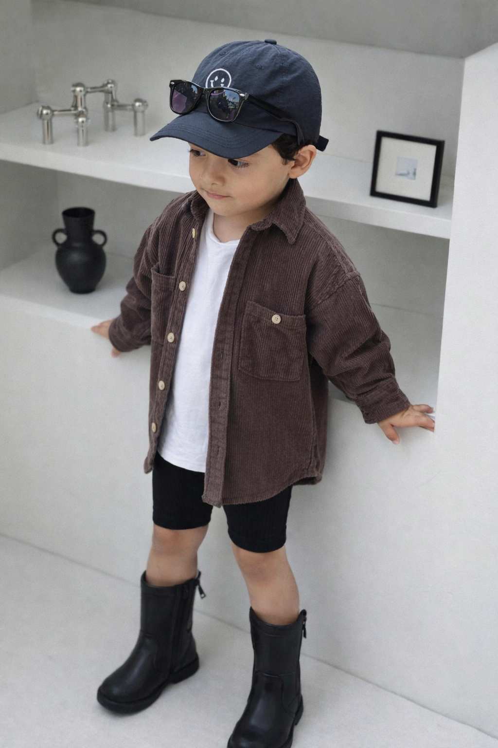 CORDUROY BROWN SHIRT