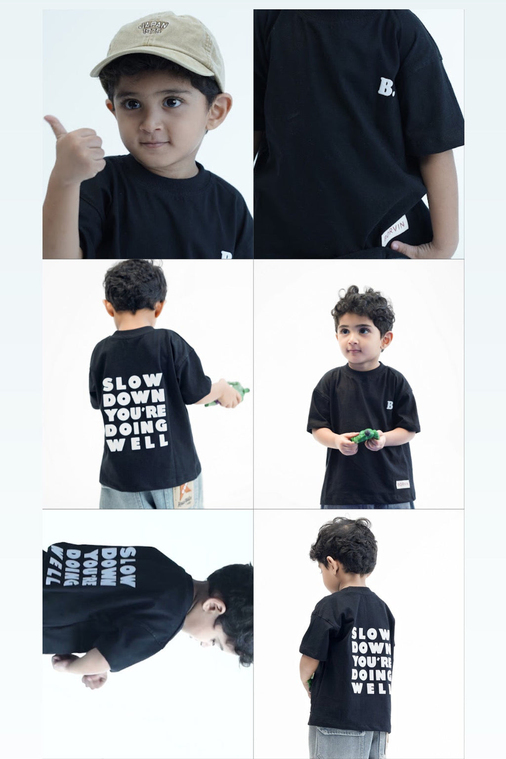 BORVIN BLACK  T-SHIRT