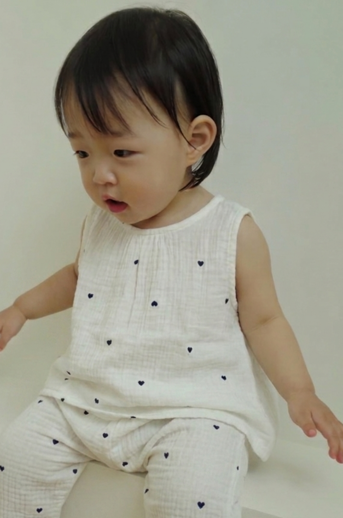 heart muslin set ♥︎