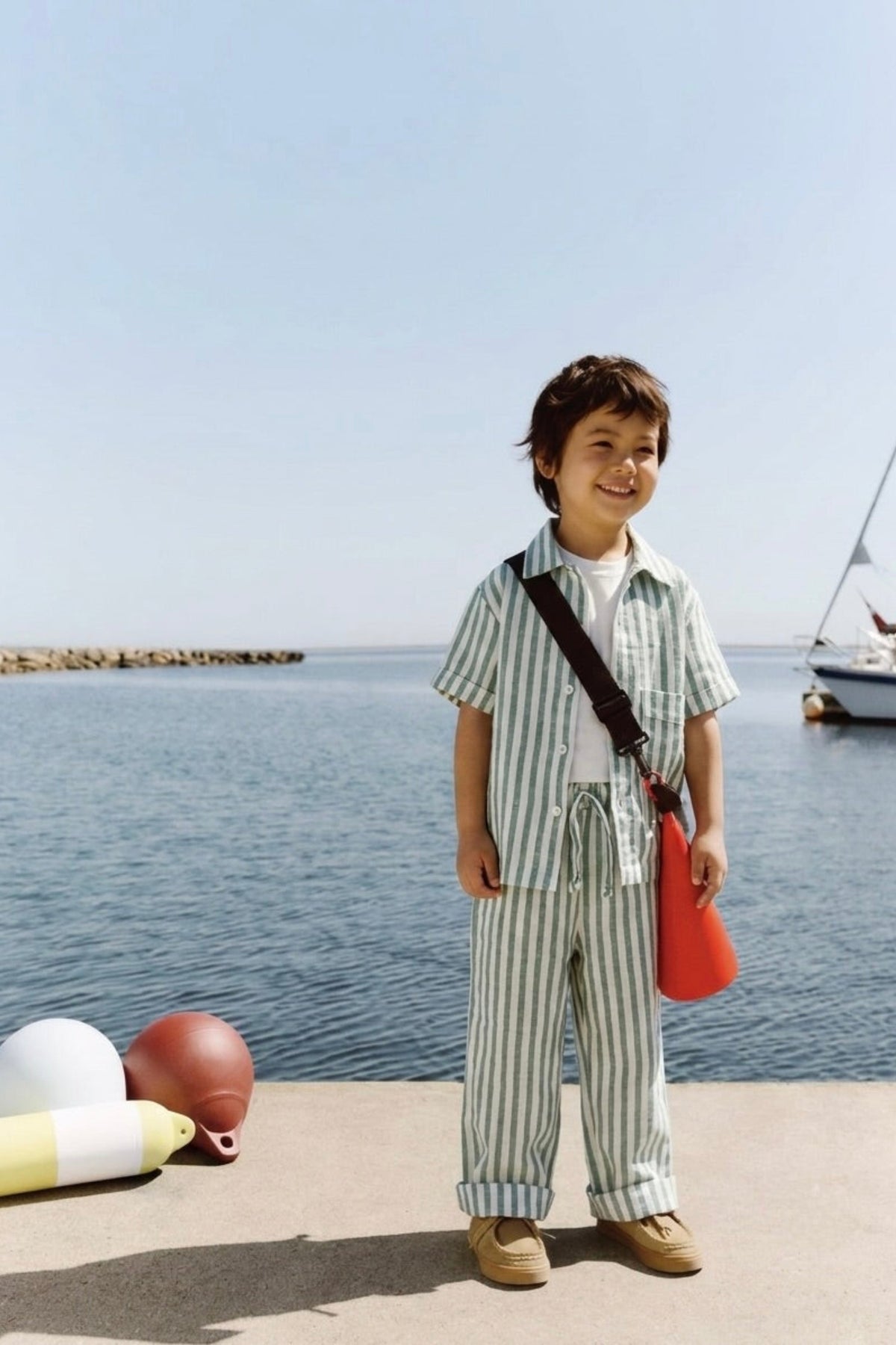 borvin Milo Stripe pant Set