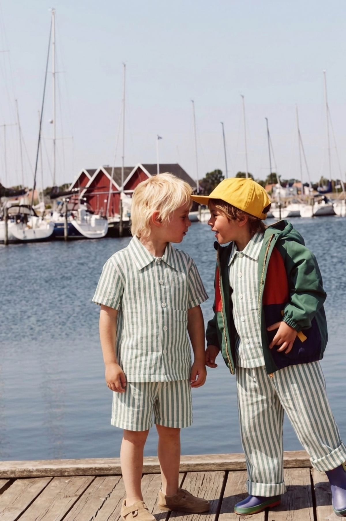 borvin Milo Stripe pant Set