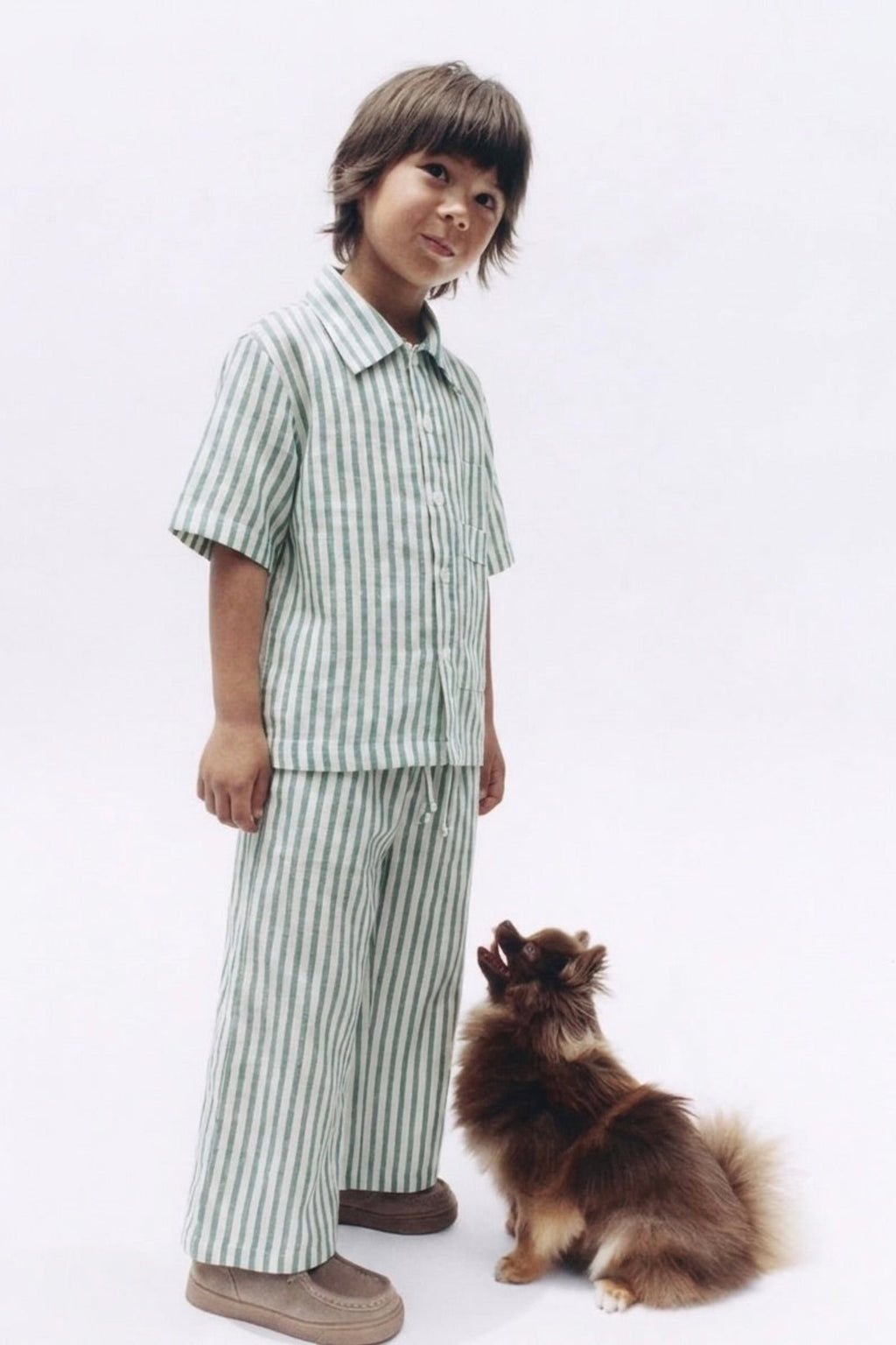 borvin Milo Stripe pant Set