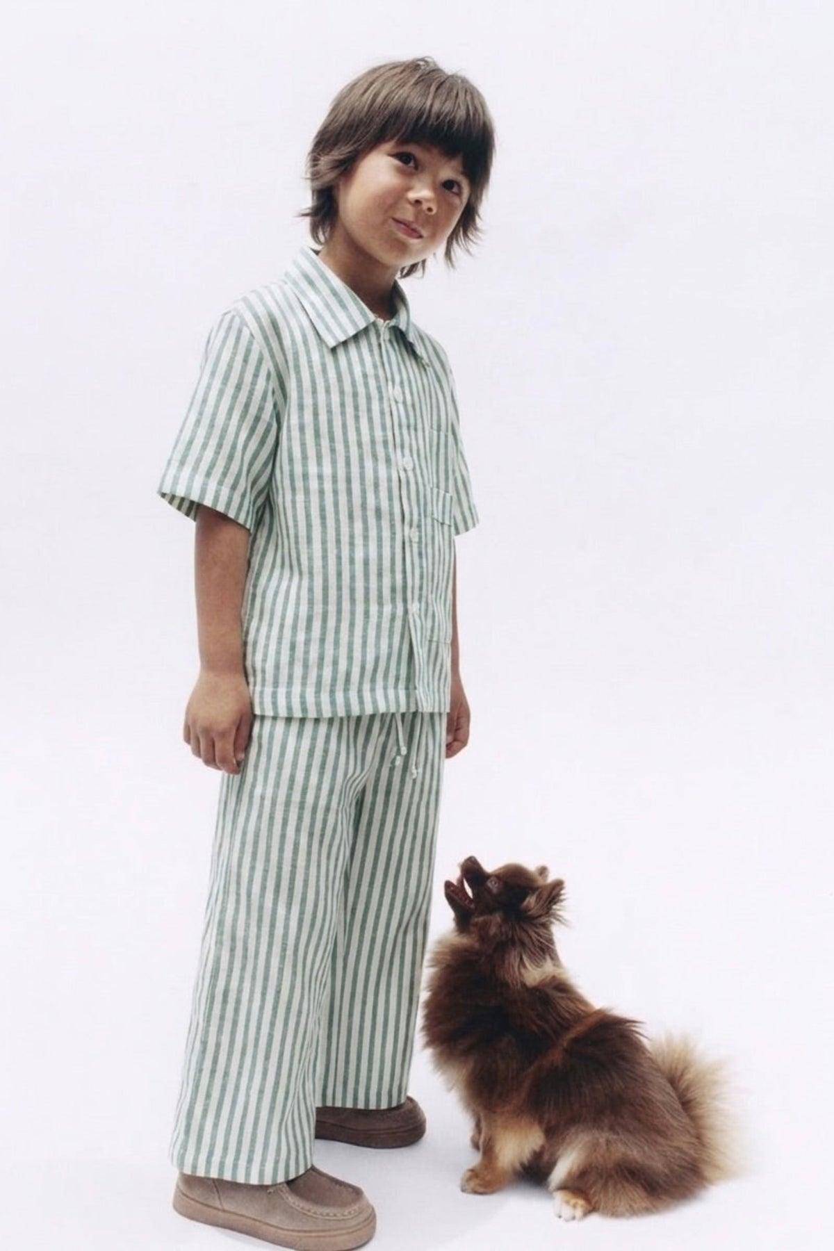 borvin Milo Stripe pant Set