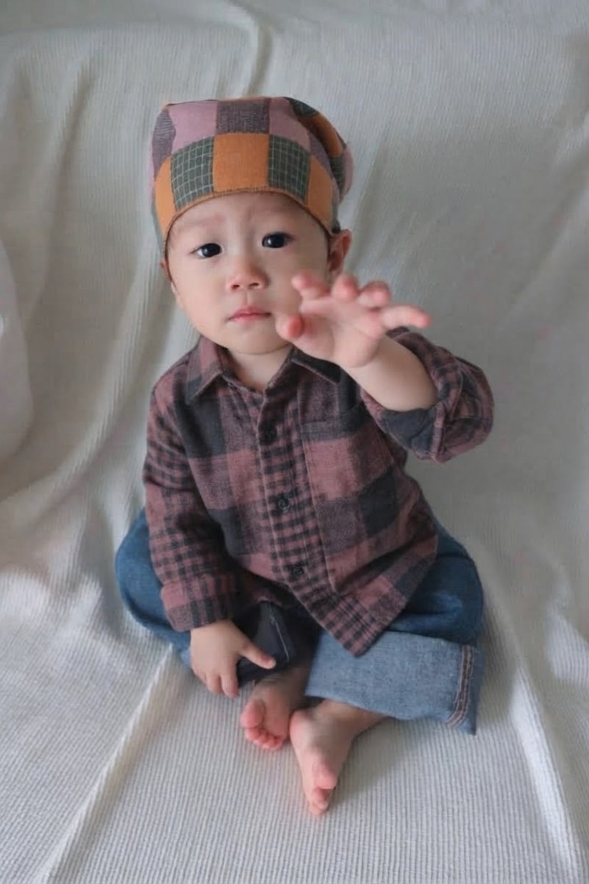 Borvin Mini Heritage Plaid Shirt