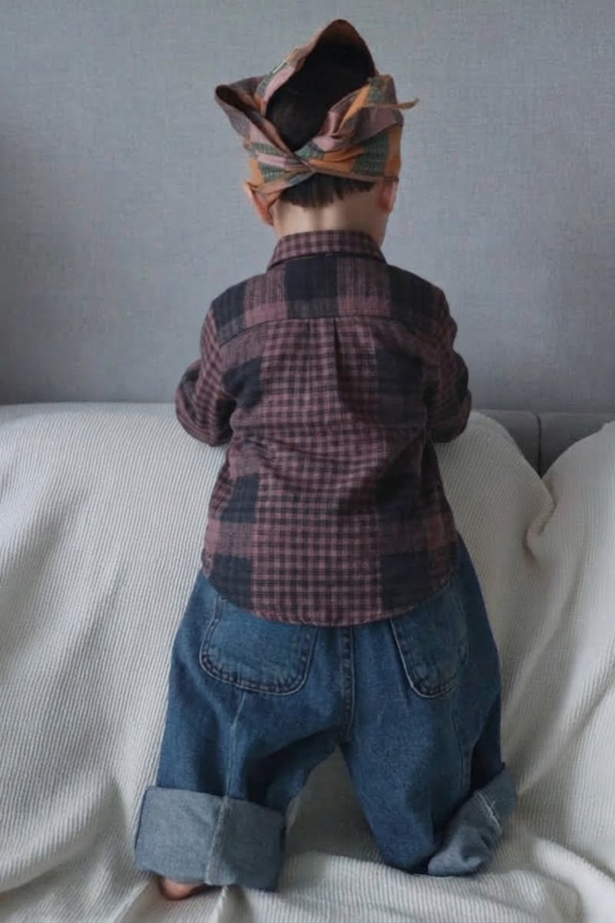 Borvin Mini Heritage Plaid Shirt