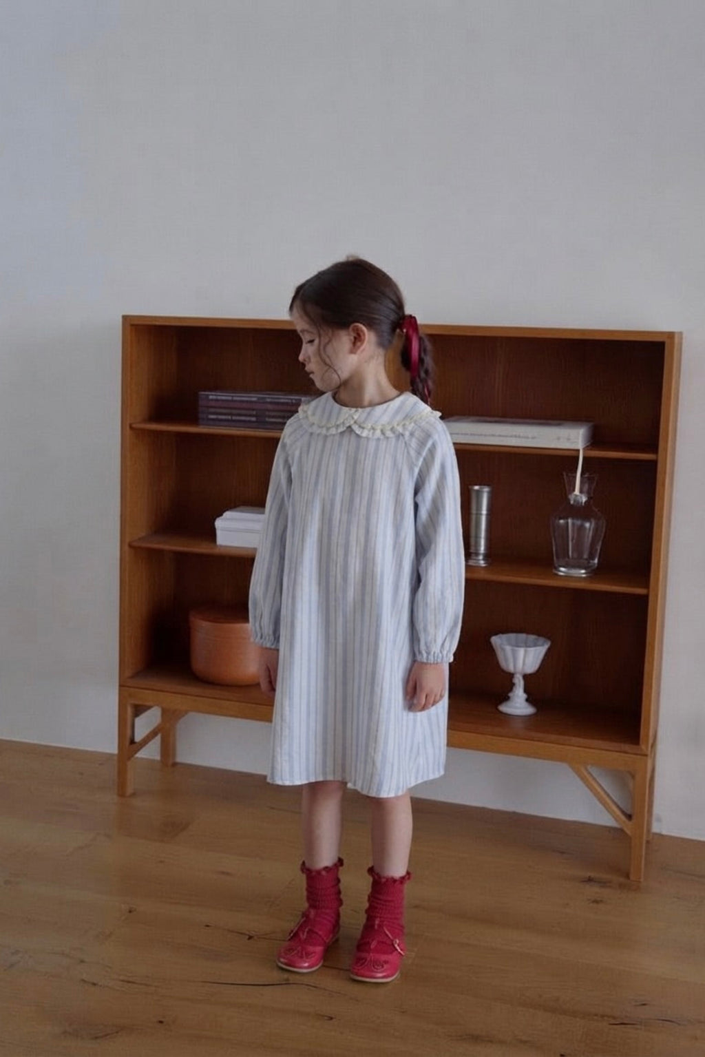 Margot Ruffle Collar Dress