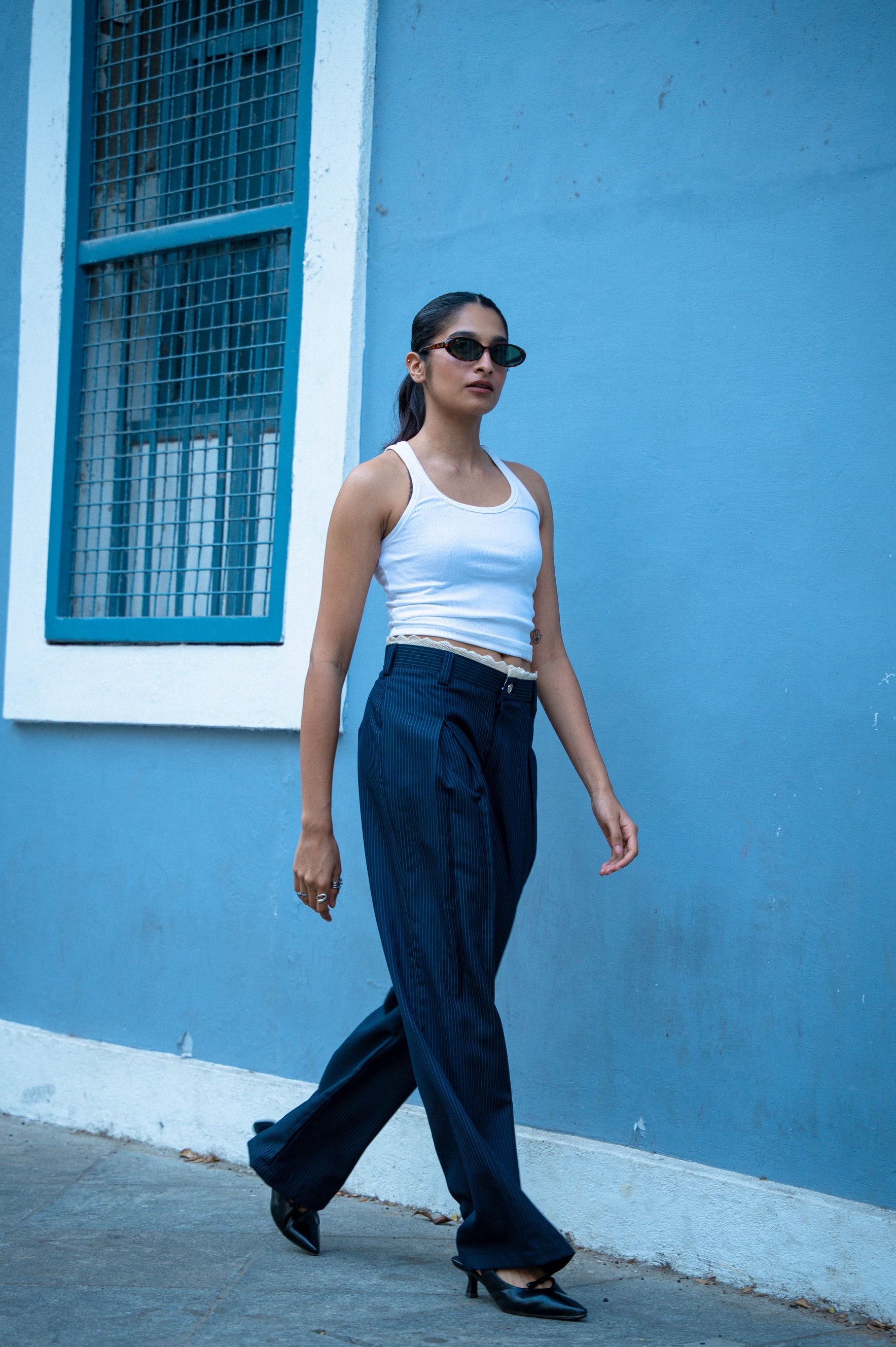 LACEBOUND STRIPE PANT