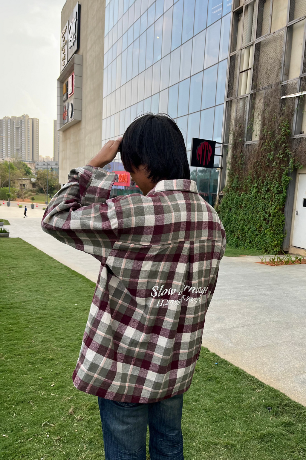 WINE OLIVE FLANNEL SHIRT