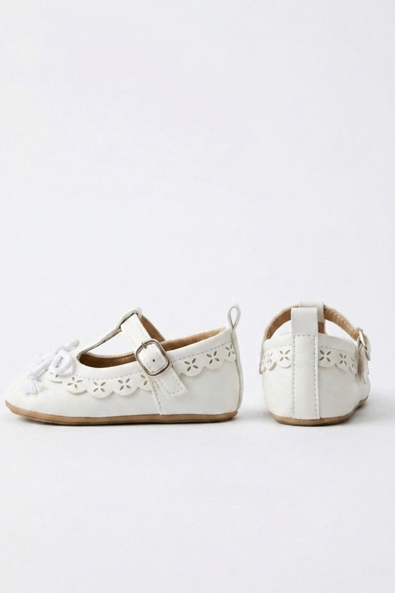 Borvin Whisper White Bow Shoes