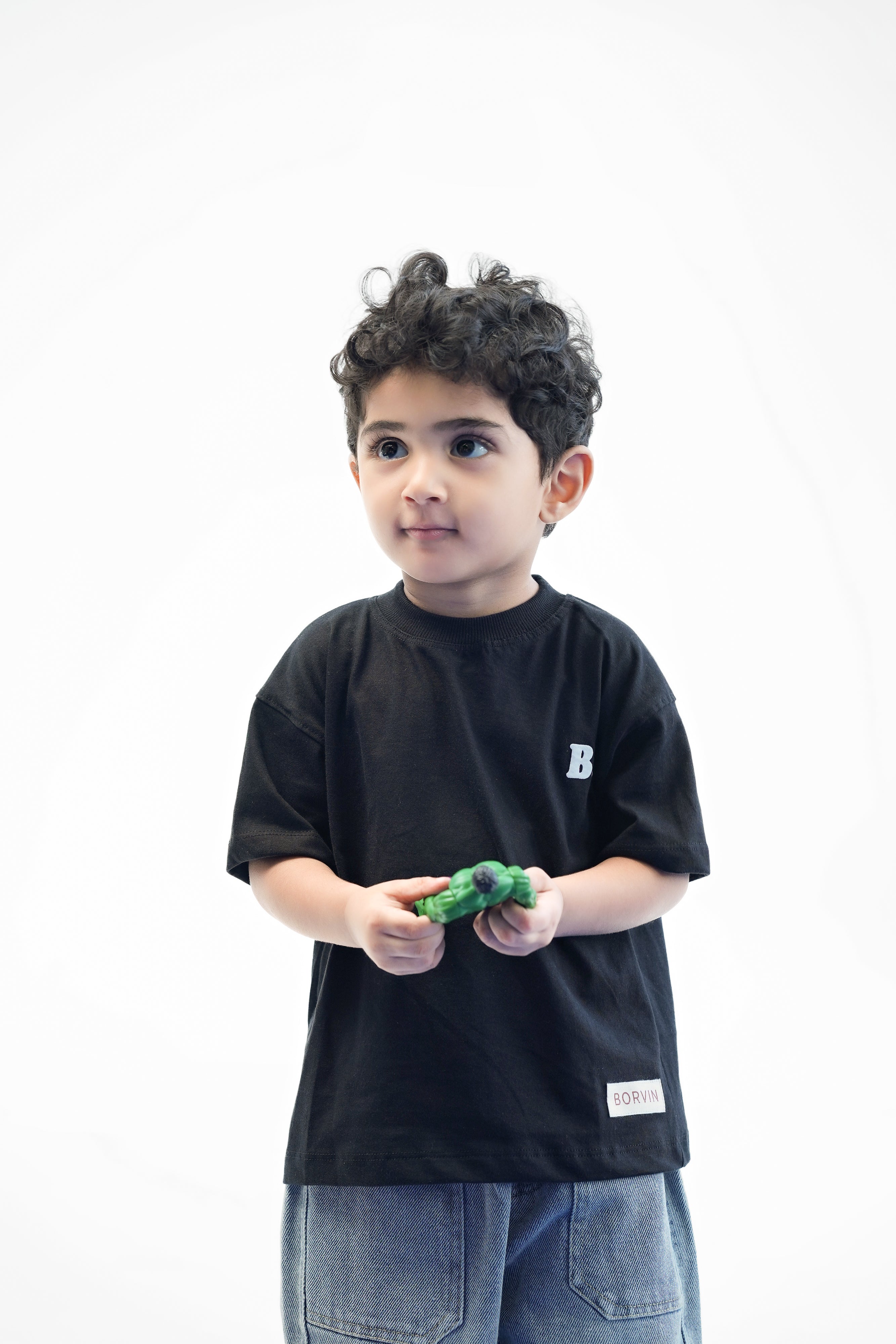 BORVIN BLACK  T-SHIRT