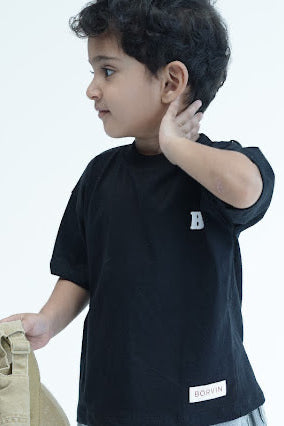BORVIN BLACK  T-SHIRT