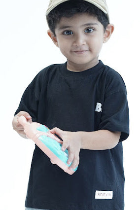 BORVIN BLACK  T-SHIRT