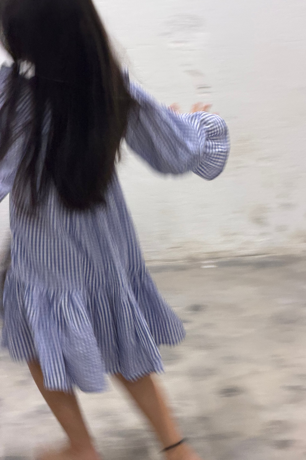 willow check frill frock