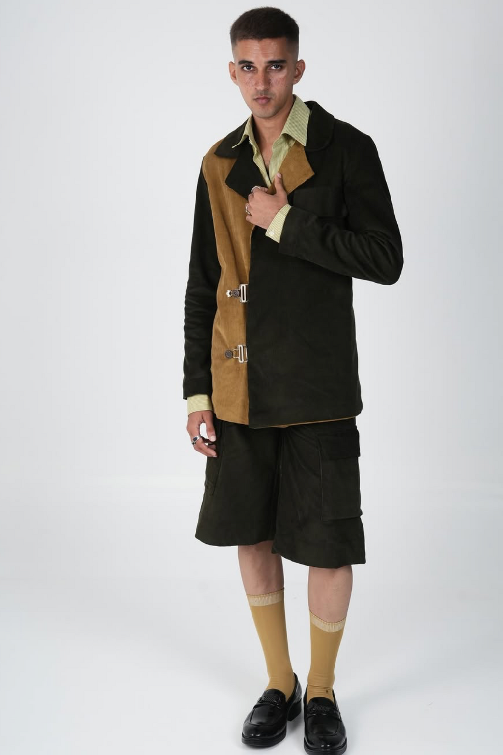 BORVIN CORDUROY BLAZER WITH JOTS