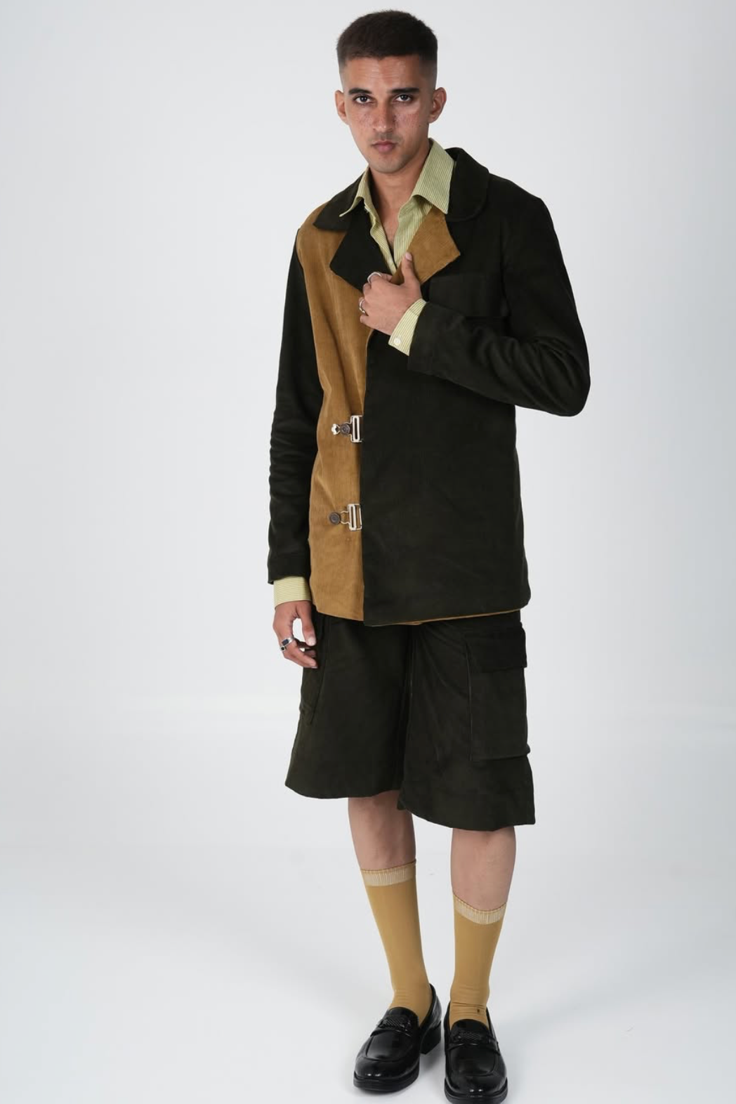 BORVIN CORDUROY BLAZER WITH JOTS