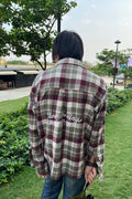 WINE OLIVE FLANNEL SHIRT