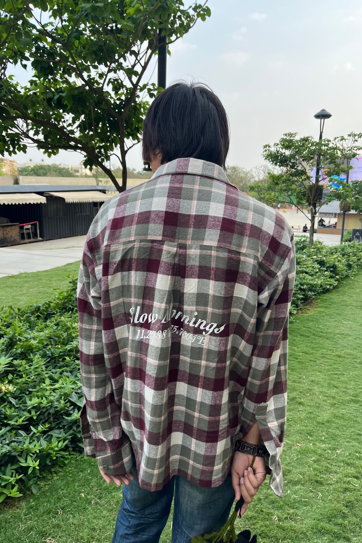 WINE OLIVE FLANNEL SHIRT